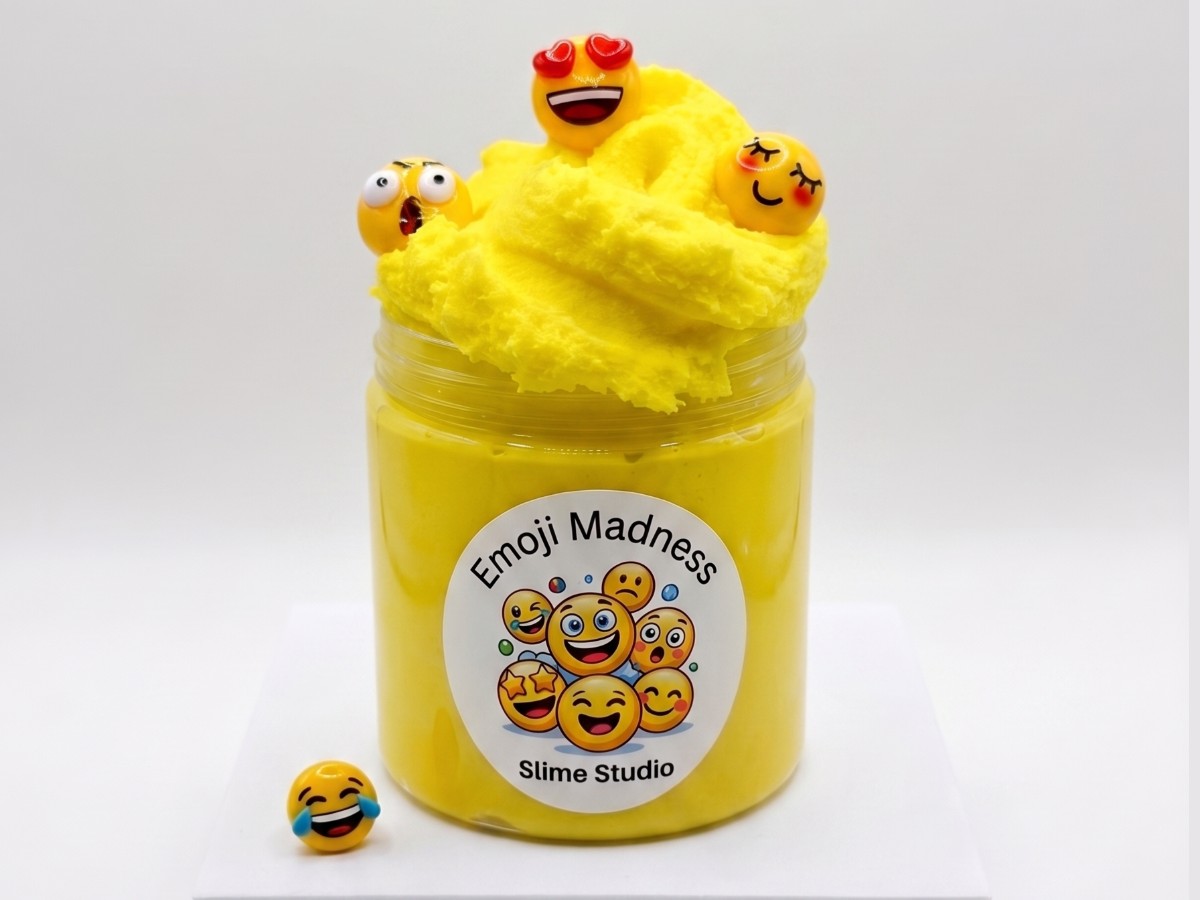 Emoji Madness - handmade slime by Amber's Slime Studio